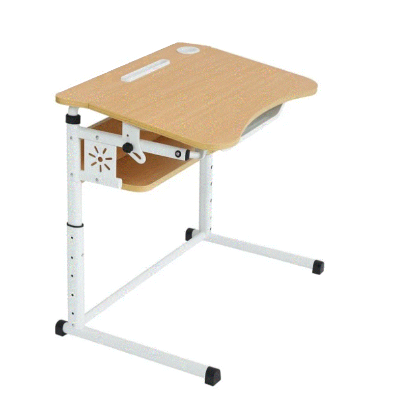 Стіл учнівський одномісний з полицею ЛДСП та регулюванням кута нахилу стільниці з пеналом та стаканом № 4-6 (7915) МЕБЛІ ТЕХНОСТИЛЬ